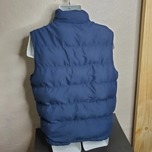 St. John’s Bay Puffer Vest Men Size Medium Navy Blue