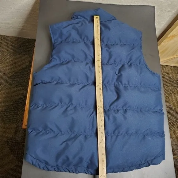 St. John’s Bay Puffer Vest Men Size Medium Navy Blue