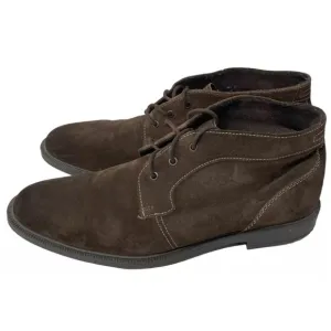 Stacy Adams Men's Brown Suede Lace Up Chukka Ankle Boot Memory Foam Size 12