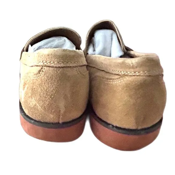 Stacy Adams Shoes 24829 Leather Suede Penny Loafers Mens Size 10 43 Tan