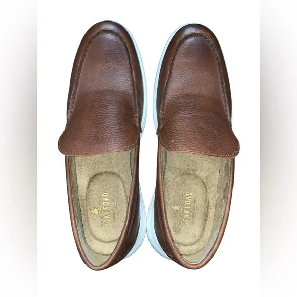 Stafford’s Albert Ortholite Men’s Loafers Shoes Genuine Leather Size 12M