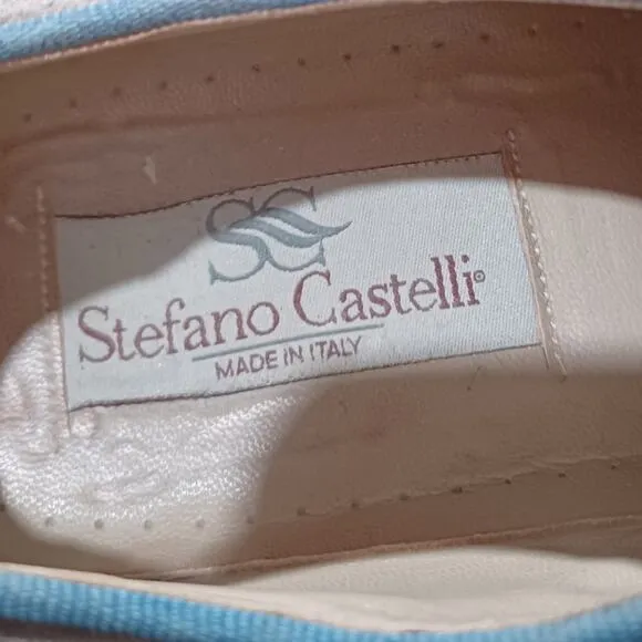 STEFANO CASTELLI Men's Italian Made Suede Shoes US Size 8.5 ITALIAN Size 41.5