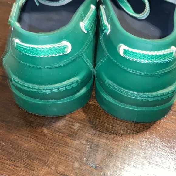 STEFANO CORSINI YACHTMAN MOCCASINS shoes RUBBER green size 42EU 9 US