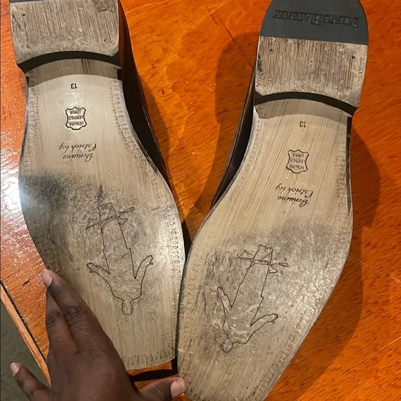 Steve Harvey Black and Gray Men's Loafers