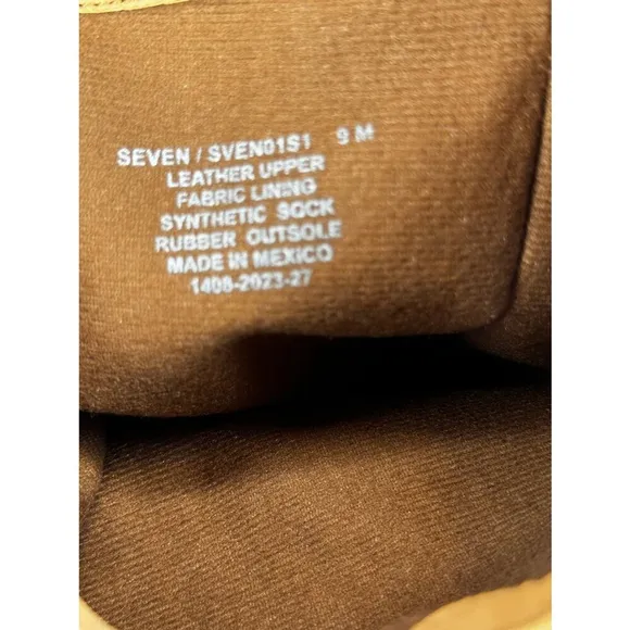 Steve Madden Seven Knee High Boot Brown Suede Leather Half Side zip Size 9