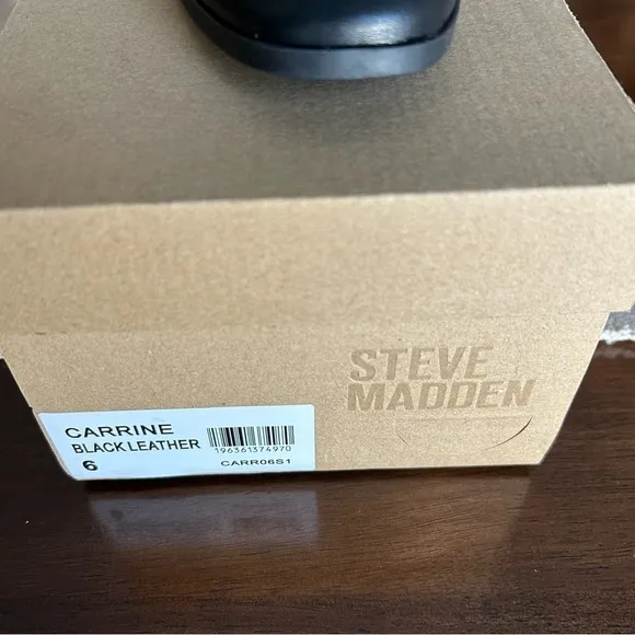 Steve Madden Women's Carrine Black Leather Loafers