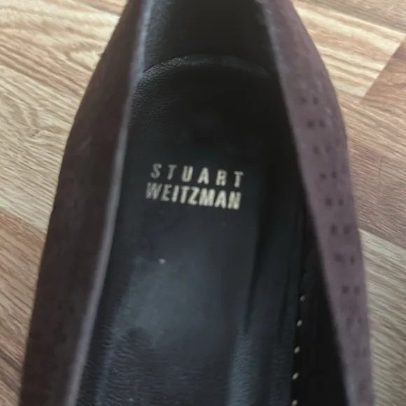 Stewart Weitzman Brown suede leather shoe size 10, small heel