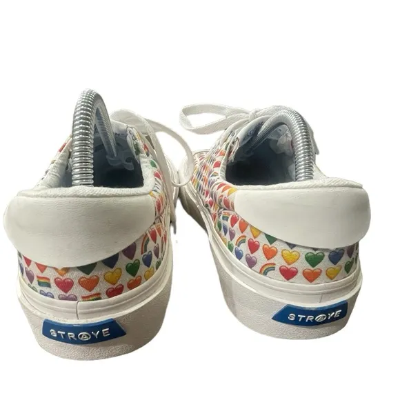 Straye men’s rainbow 🌈 global penetration love wins pride lace up shoes Sz 11.5