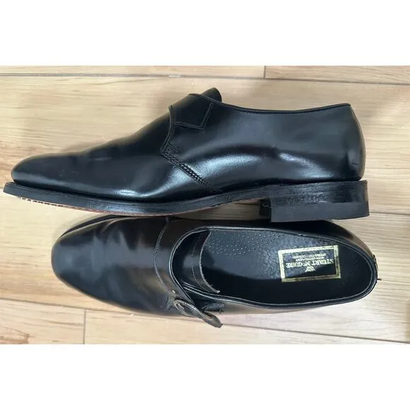 Stuart McGuire Monk Strap Loafers Mens 13  Black Ortho Vent