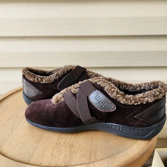 Stuart Weitzman Brown suede loafers shoes