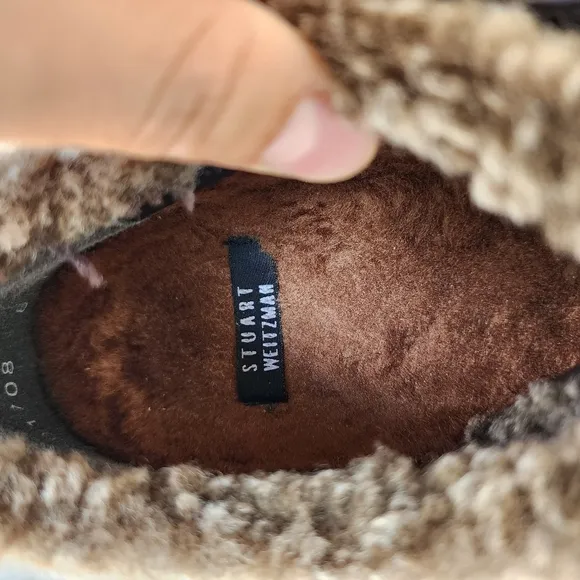 Stuart Weitzman Brown suede loafers shoes