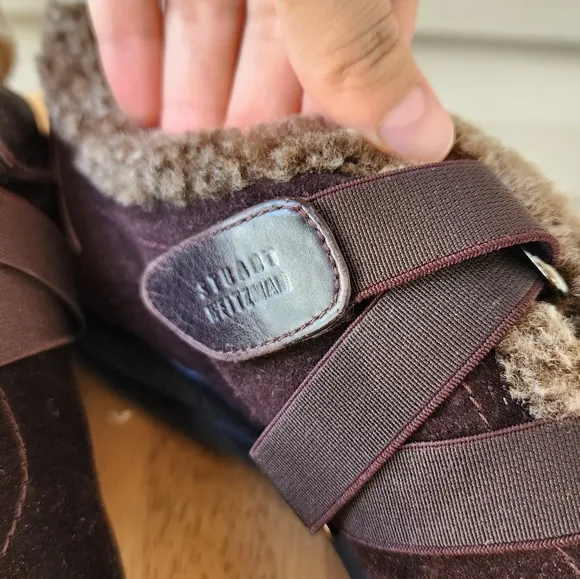 Stuart Weitzman Brown suede loafers shoes
