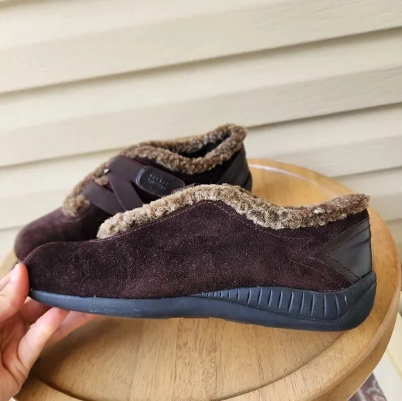 Stuart Weitzman Brown suede loafers shoes