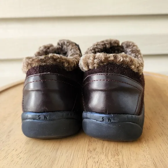 Stuart Weitzman Brown suede loafers shoes