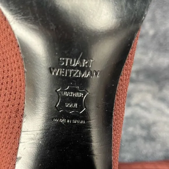 Stuart Weitzman Leather Upper Thigh- Hogh boot Women size Xl- Us 6.5