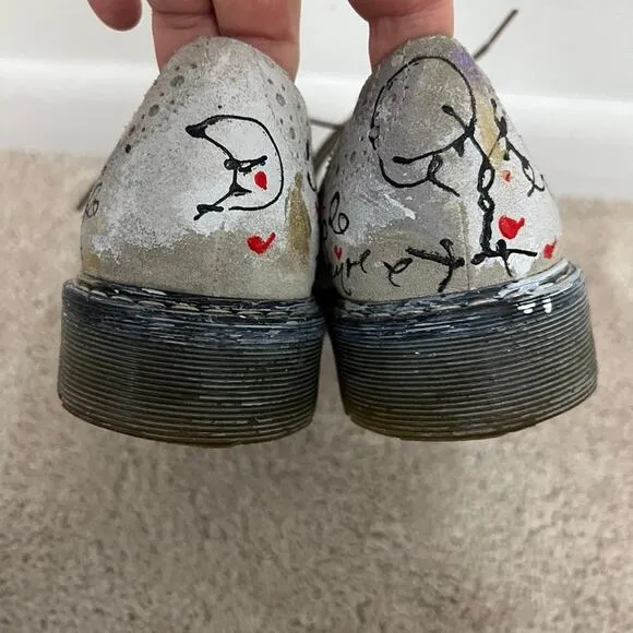 Studswar Graffiti Tie Up Shoes Oxford Women Size 36