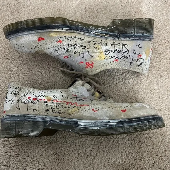Studswar Graffiti Tie Up Shoes Oxford Women Size 36