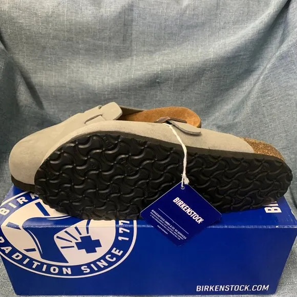 Suede Birkenstock Boston Shoes