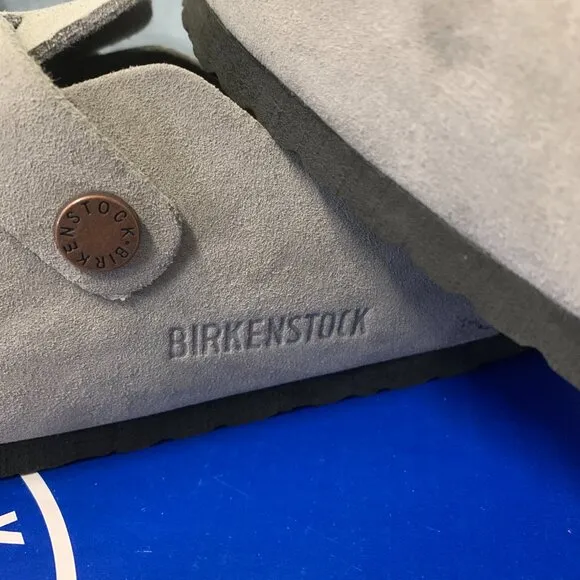 Suede Birkenstock Boston Shoes