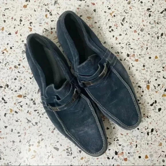 Suede Loafer Slip On Shoe Preppy Mens Size 10.5 STACY ADAMS