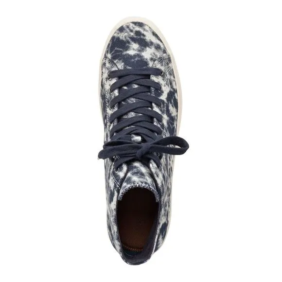 SUN STONE Mens Blue Tie Dye Comfort Mesa Round Toe Lace-Up Sneakers Shoes 13 M