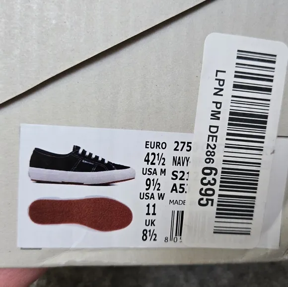 Superga 2750 Cotton Terry Sneakers NEW Womens Size 11