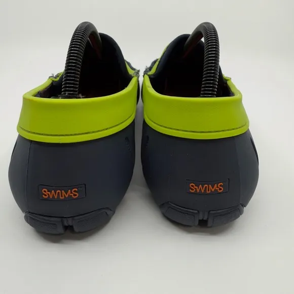 Swims Penny Loafer Water Shoes Mens 10 Blue Green Slip On Boat Deck Moccasins