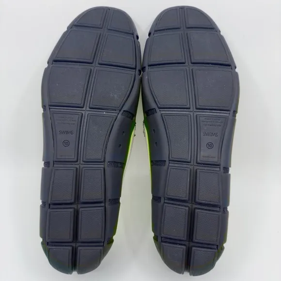 Swims Penny Loafer Water Shoes Mens 10 Blue Green Slip On Boat Deck Moccasins