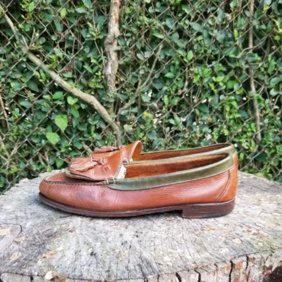 Sz 13 Cole Haan Men Brown Kiltie Loafer Moc Toe