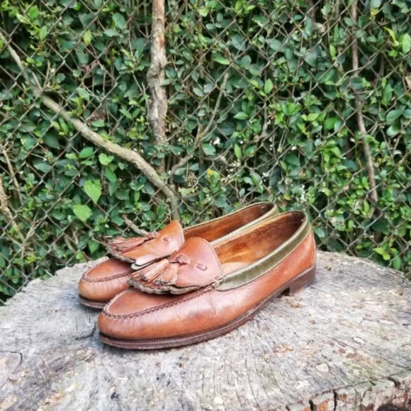 Sz 13 Cole Haan Men Brown Kiltie Loafer Moc Toe