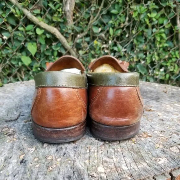 Sz 13 Cole Haan Men Brown Kiltie Loafer Moc Toe