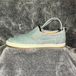 Taos Court Shoes Women's 7.5 Blue Leather Comfort Slip On Low Top Sneakers