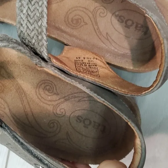 Taos Womens Comfort Leather Wedge Sandals shoes sz 10-10.5