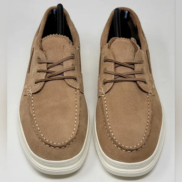 Ted Baker London Men’s Low Top Suede Boat Shoes  US 11 EU 444 Sand Lace Up New