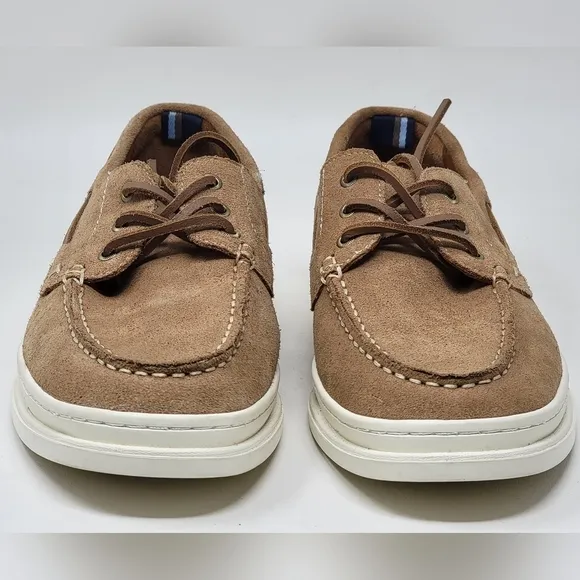 Ted Baker London Men’s Low Top Suede Boat Shoes  US 11 EU 444 Sand Lace Up New