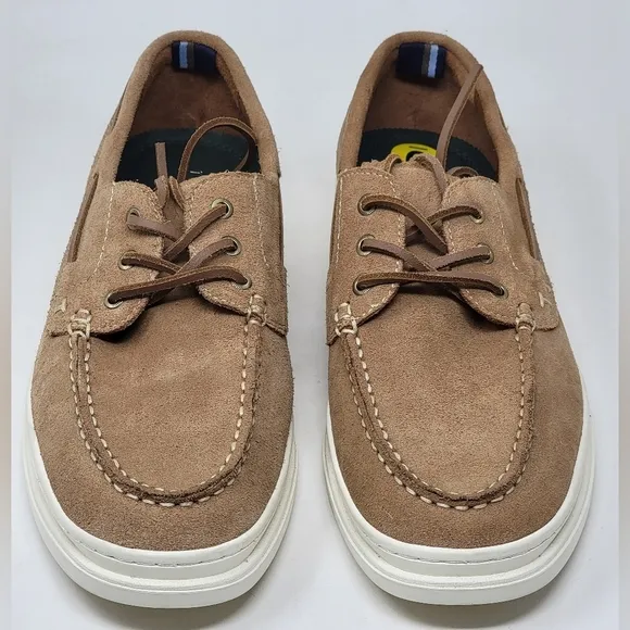 Ted Baker London Men’s Low Top Suede Boat Shoes  US 11 EU 444 Sand Lace Up New