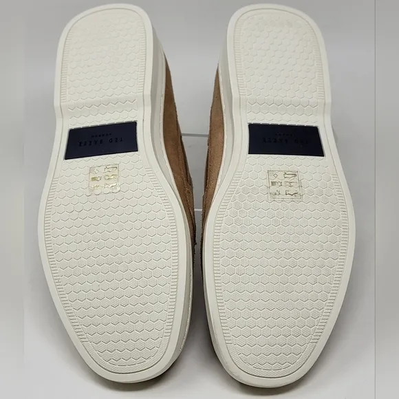 Ted Baker London Men’s Low Top Suede Boat Shoes  US 11 EU 444 Sand Lace Up New