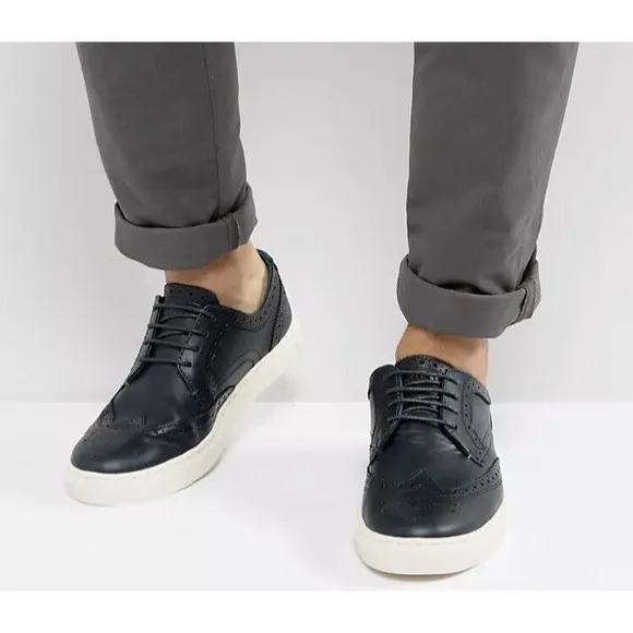 Ted Baker Rachet Brogue wing tip Sneakers men us 7 uk 6 eu 40 Shoes Leather