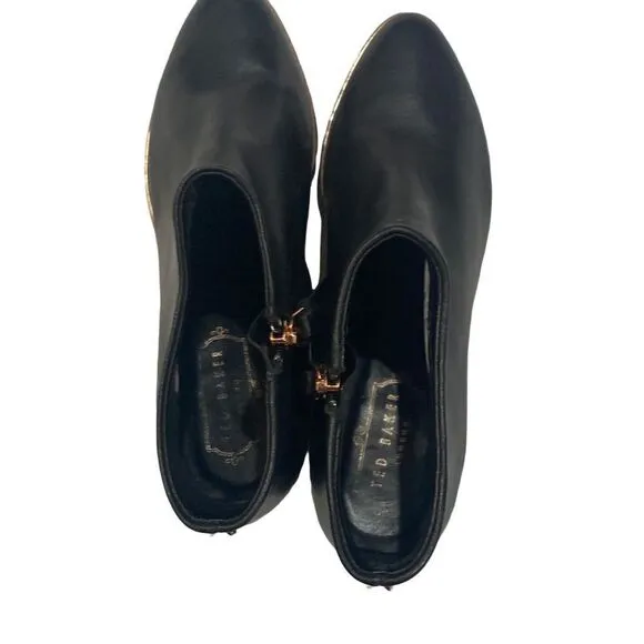 Ted Baker London Leather Ankle Boot Size 37.5