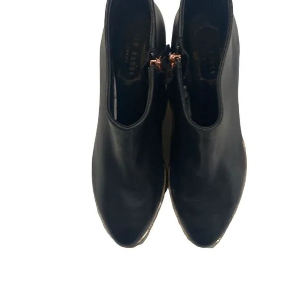 Ted Baker London Leather Ankle Boot Size 37.5