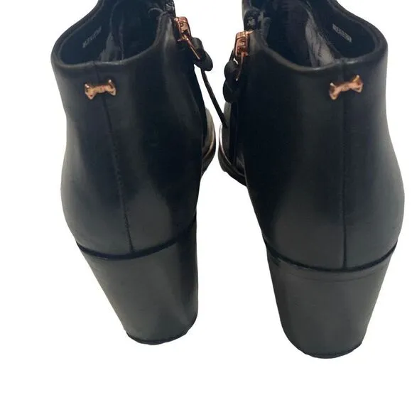 Ted Baker London Leather Ankle Boot Size 37.5
