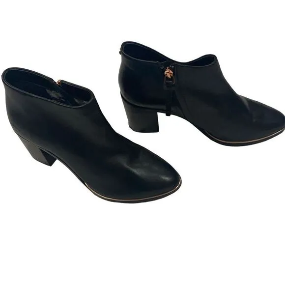 Ted Baker London Leather Ankle Boot Size 37.5