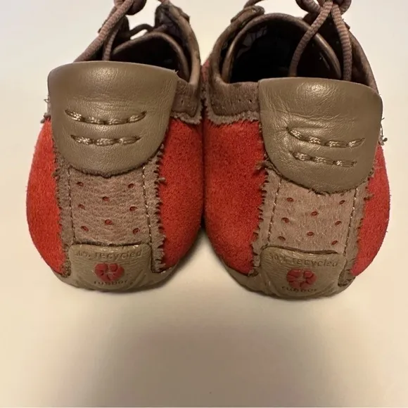 TEVA KEAGAN 6053 Women's Size 8 Red Suede W/Brown Leather Comfort Shoes