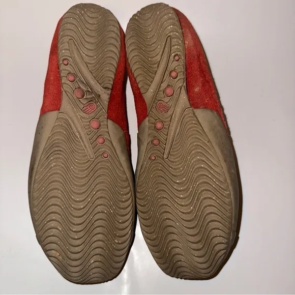 TEVA KEAGAN 6053 Women's Size 8 Red Suede W/Brown Leather Comfort Shoes