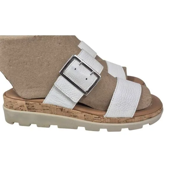 The Flexx Woodstock Slide Sandal In White Delux  Sz 7.5 EUC