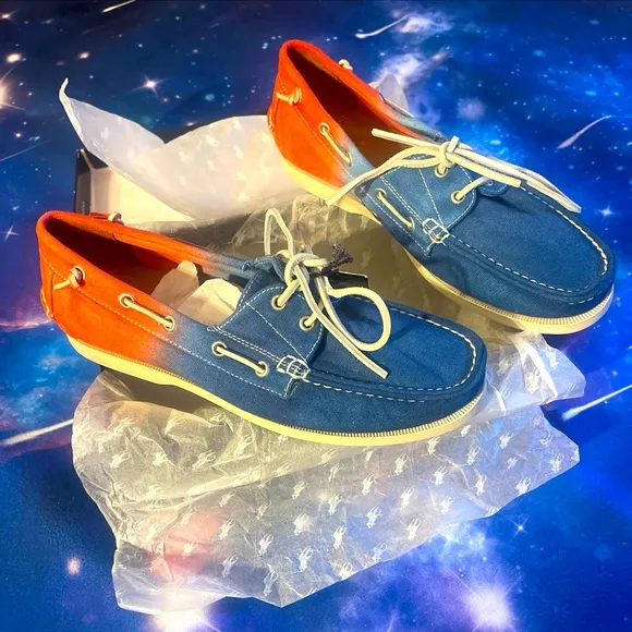 The POLO denim moccasin boat shoe