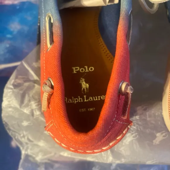 The POLO denim moccasin boat shoe