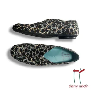 Thierry Rabotin Geranium 2275 Black Rings Shoes SZ 40 / SZ 9.5