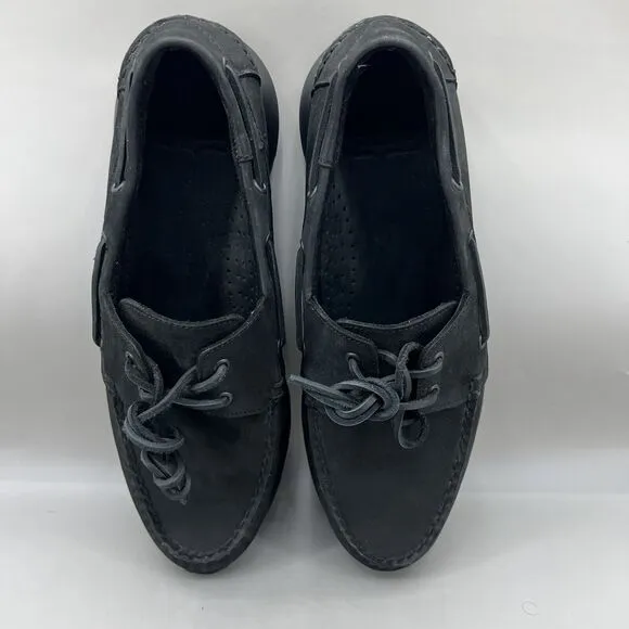 Thursday boots Handsewn Runner Boat Shoes Men Size 11 Black Comfort Extra Light