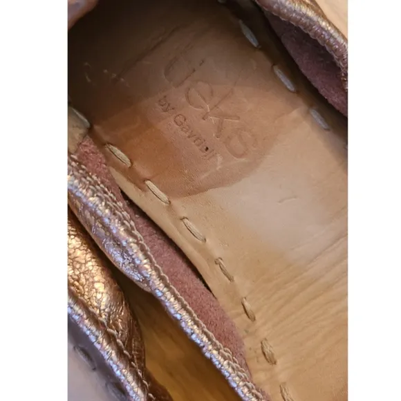 Tieks Rose Gold Glam Ballet Flats Size 7 Leather